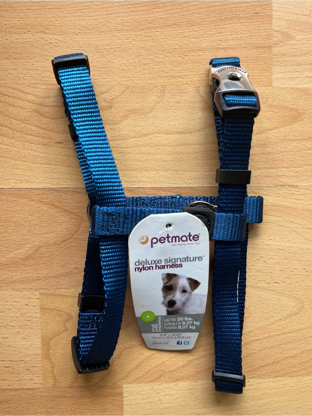 Petmate Deluxe Signature Nylon Harness - Deep Blue